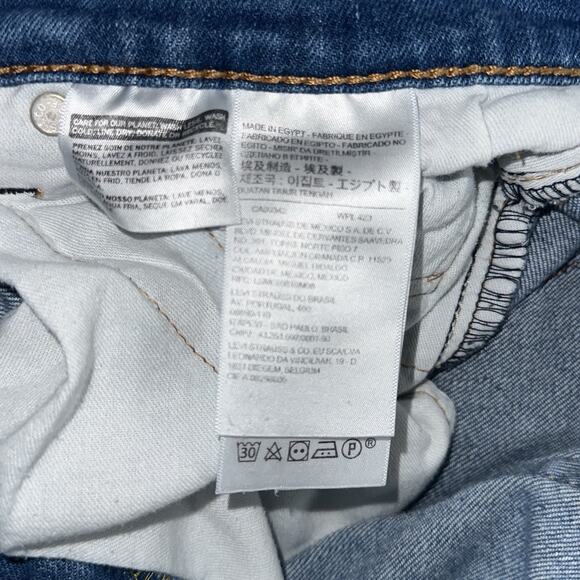 Levi’s Mens 31x30 Jeans Blue 511 Slim Fit Denim Stretch Mid Rise - Picture 5 of 9